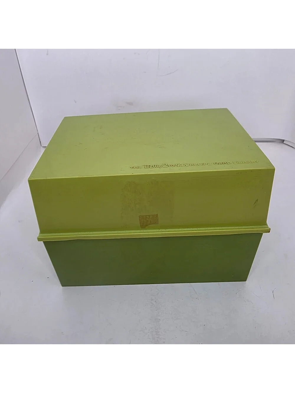 Vintage 1971 Betty Crocker Recipe Card Library Avocado Green Box Set Complete